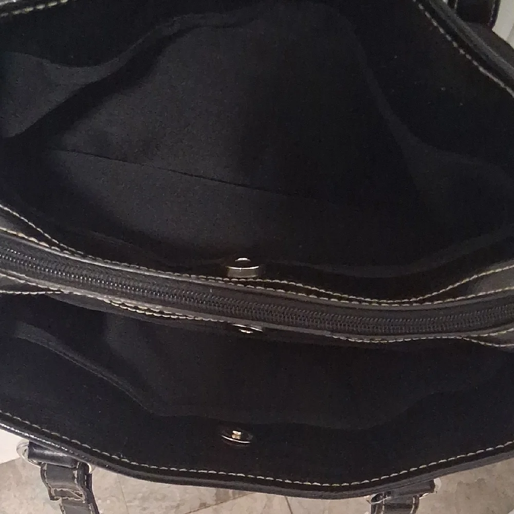 Rosetti Black Handbag with Front Pocket - Picture 5 of 8